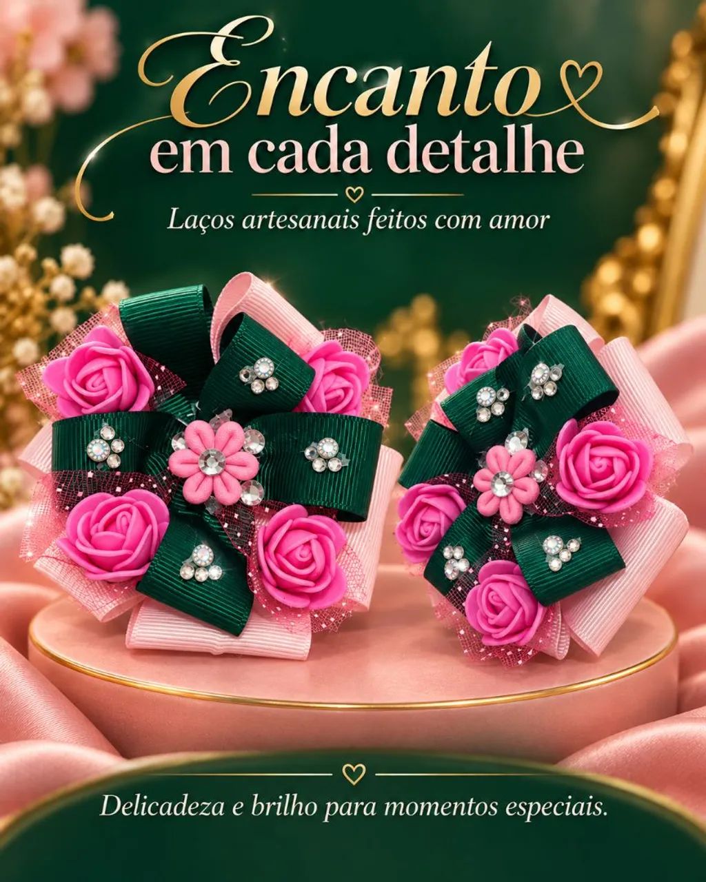 Tiara e laços 