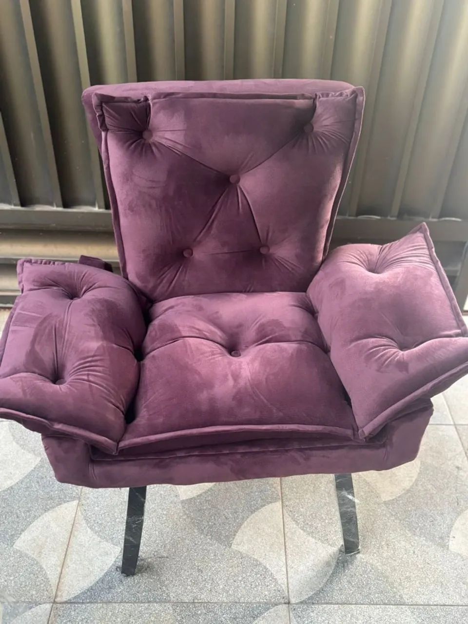 Poltronas opalas luxo veludo  - Foto 4