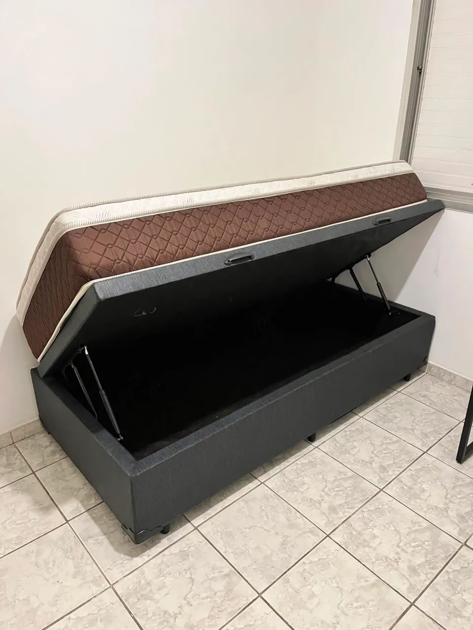 Cama Box Baú + Colchão Luxor Bamboo Solteiro - Foto 3