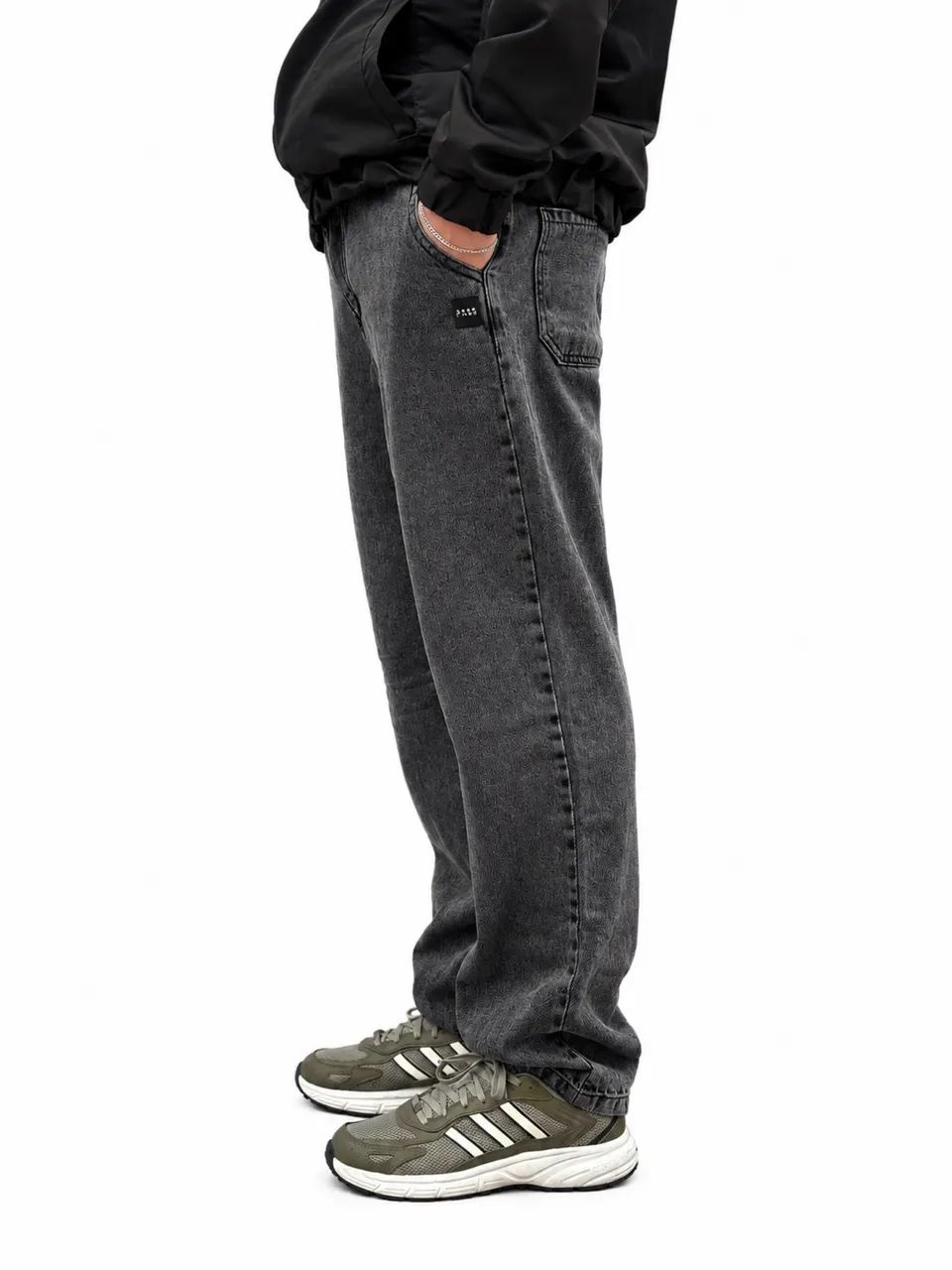 Calça Jeans Baggy GT - Preta  - Foto 3