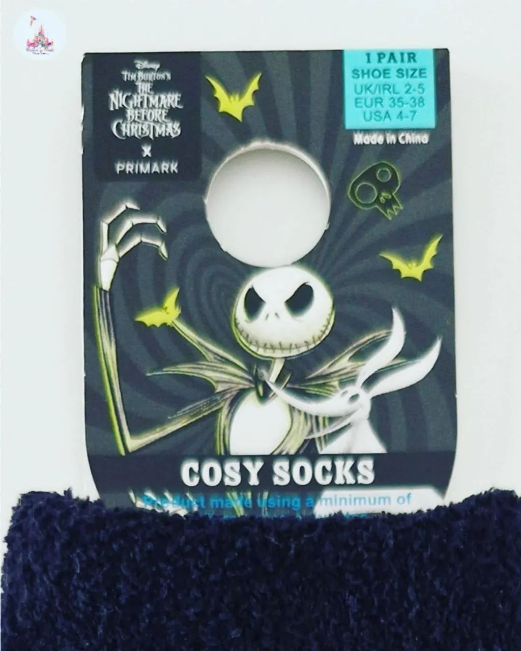 Meia Pelinho Jack Skellington Disney Primark Importada - Foto 3
