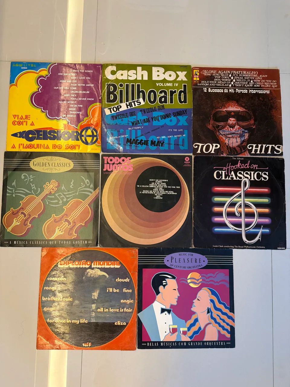Vinil Coletâneas Internacionais - 8 LPs Clássicos