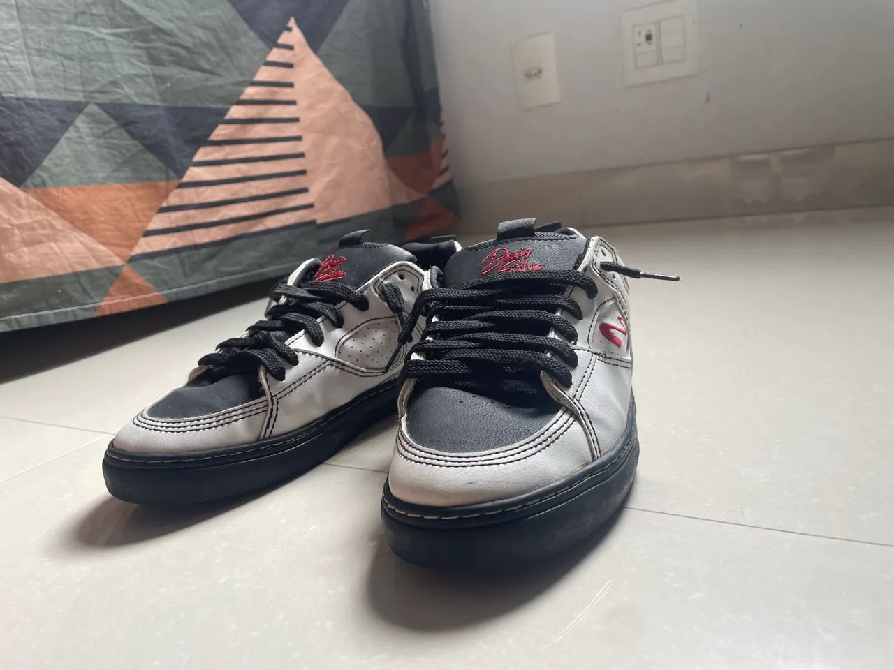 Tenis Tesla Denis Silva White Black - Foto 4