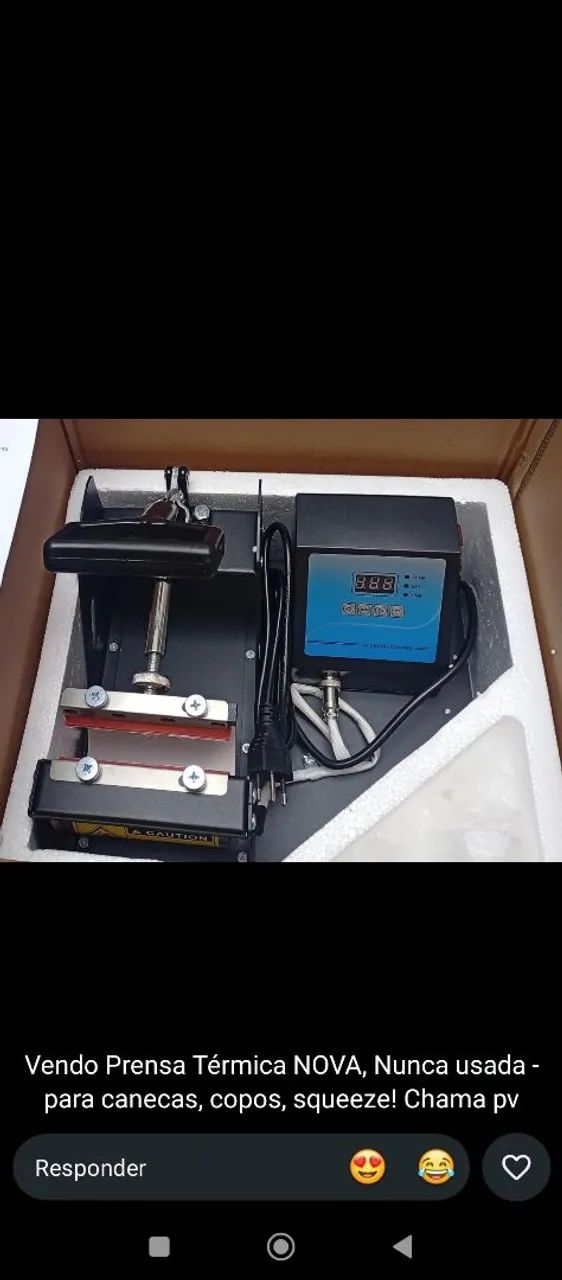 Prensa térmica nova , nuca usada !