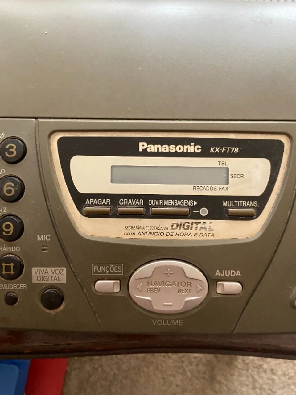 Vendo aparelho de fax Panasonic