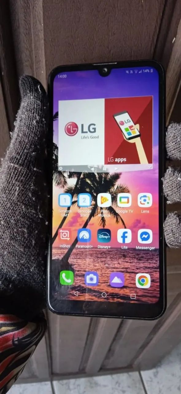 Celular LG K40S em bom estado