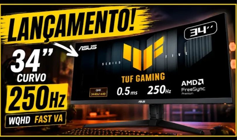 MONITOR ULTRAWIDE ASUS TUF 34 VG5A 250Hz - Foto 4