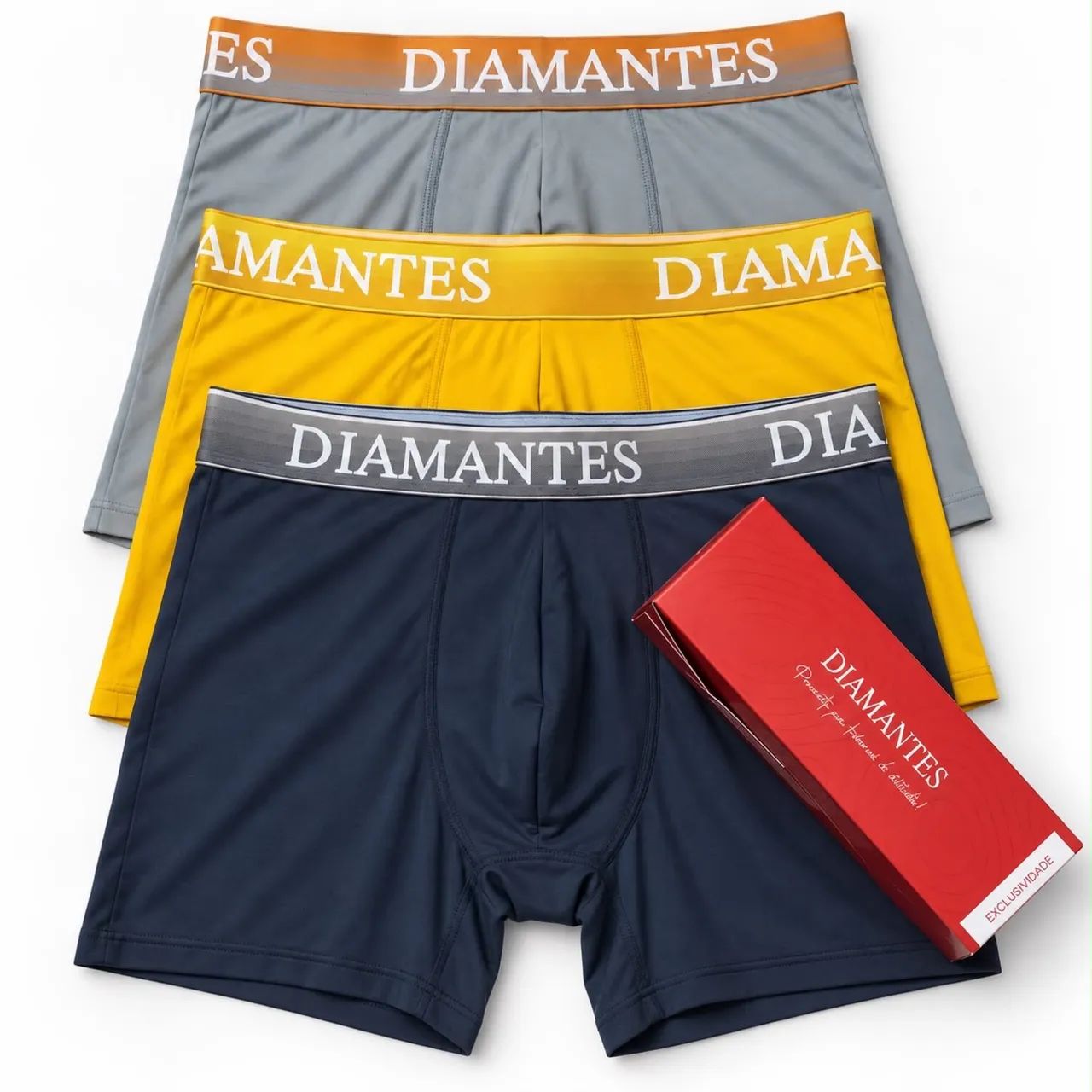 Kit com 3 cuecas diamantes originais. Compre sem sair de casa - Foto 2