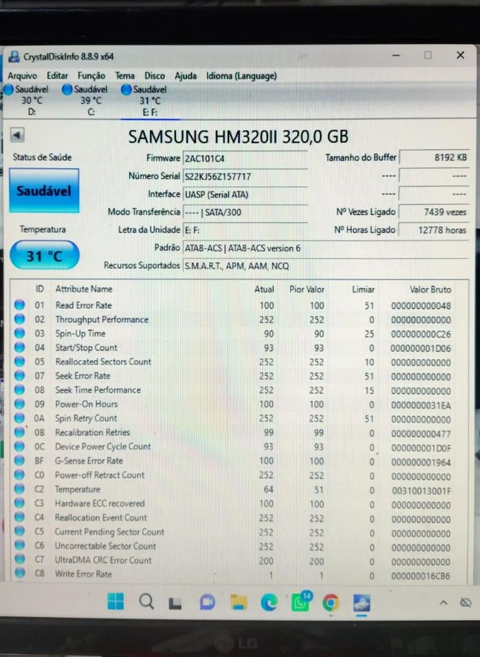 HD 320Gb Samsung Hm320ii - Foto 4