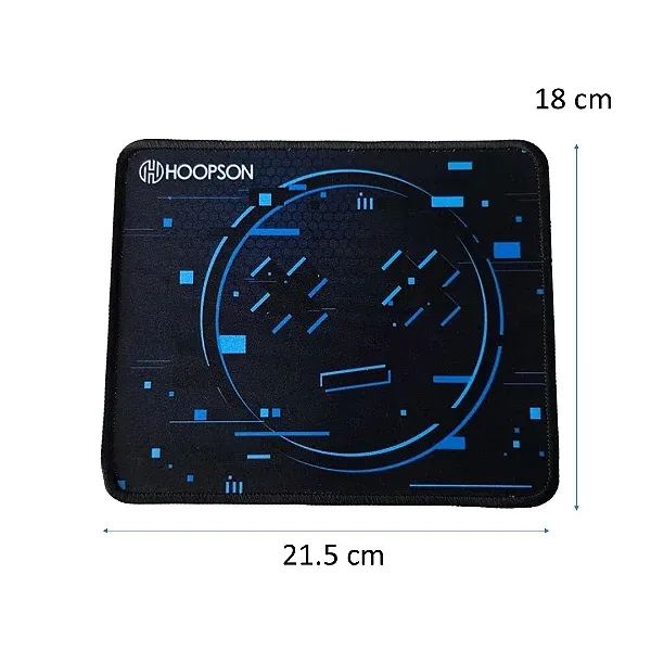 Mousepad Compacto Bordas Costuradas 21.5 x 18cm para PC e Notebook - Hoopson - Foto 2