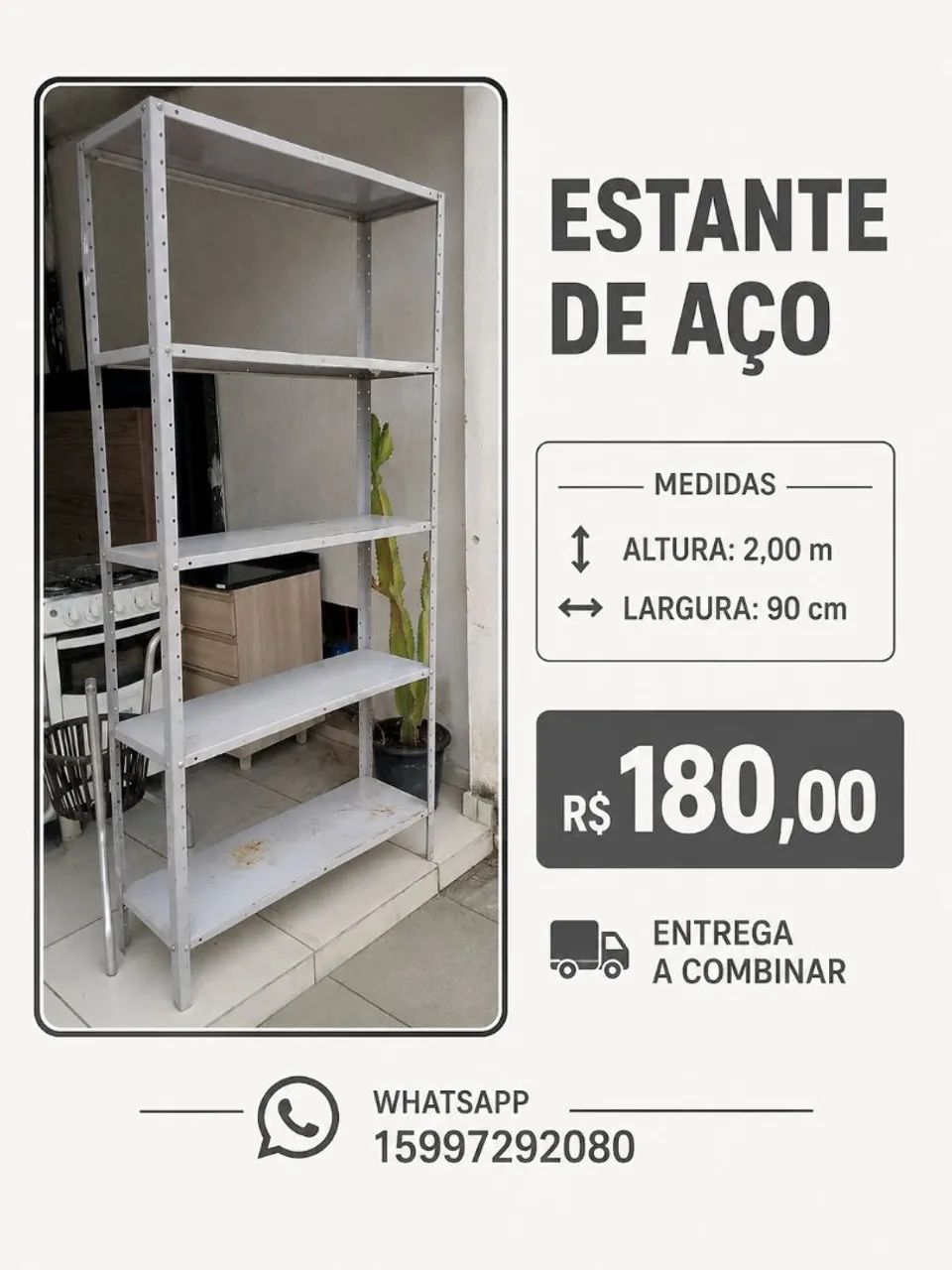 Prateleira de aço 