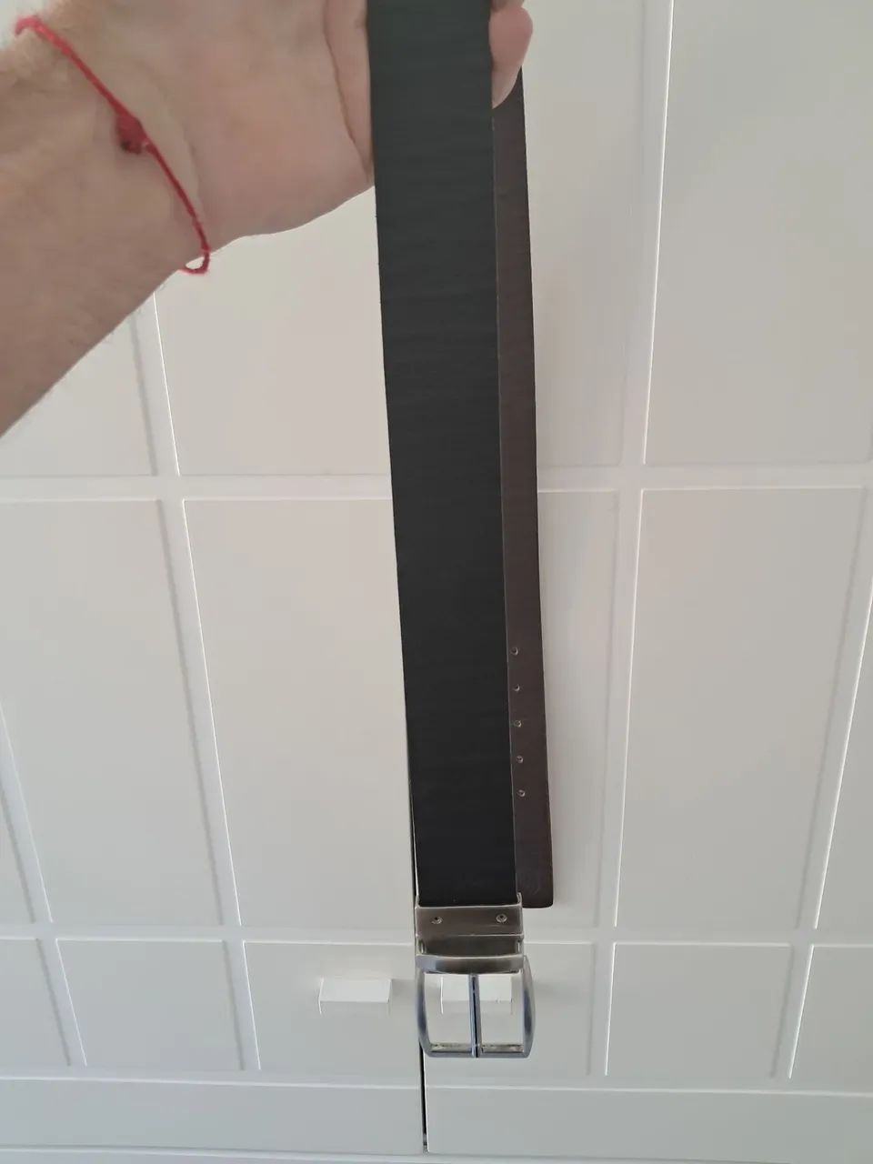 Cinto masculino MrCat Dupla face Marron/Preto - Foto 2