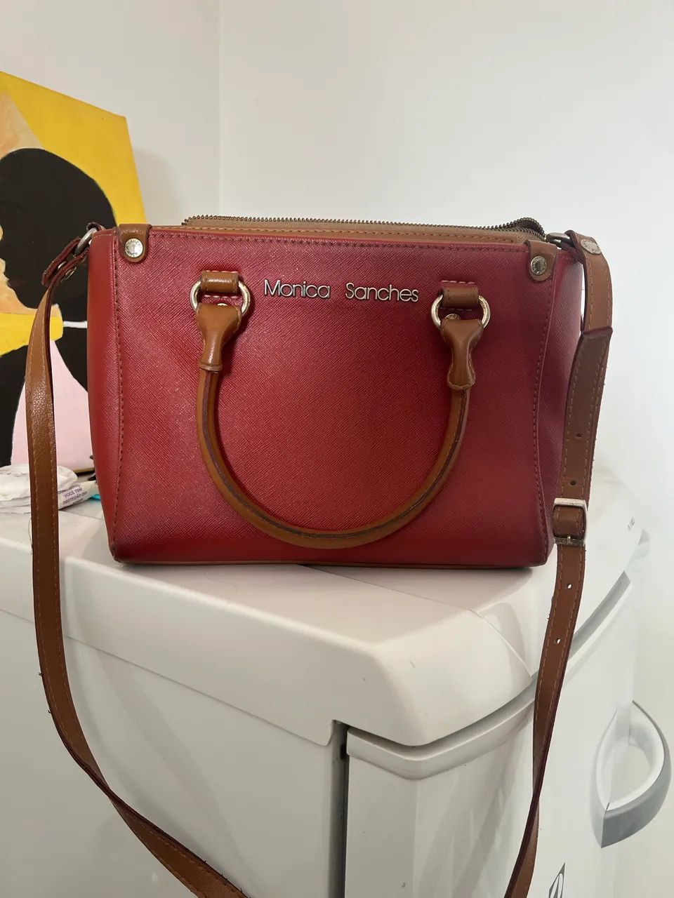 Bolsa Mônica Sanches vermelha 