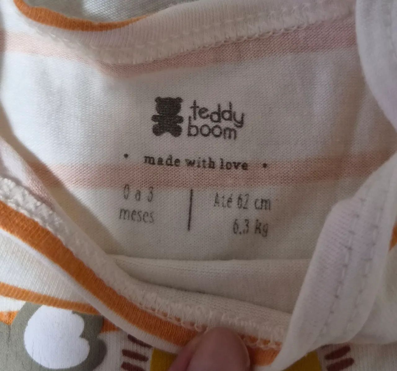 Body Animais Teddy Boom 0-3 meses - Foto 2