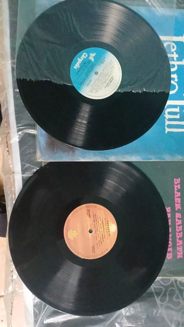 Lp vinil ...Dois clássicos Black Sabbath, jetro tull. 