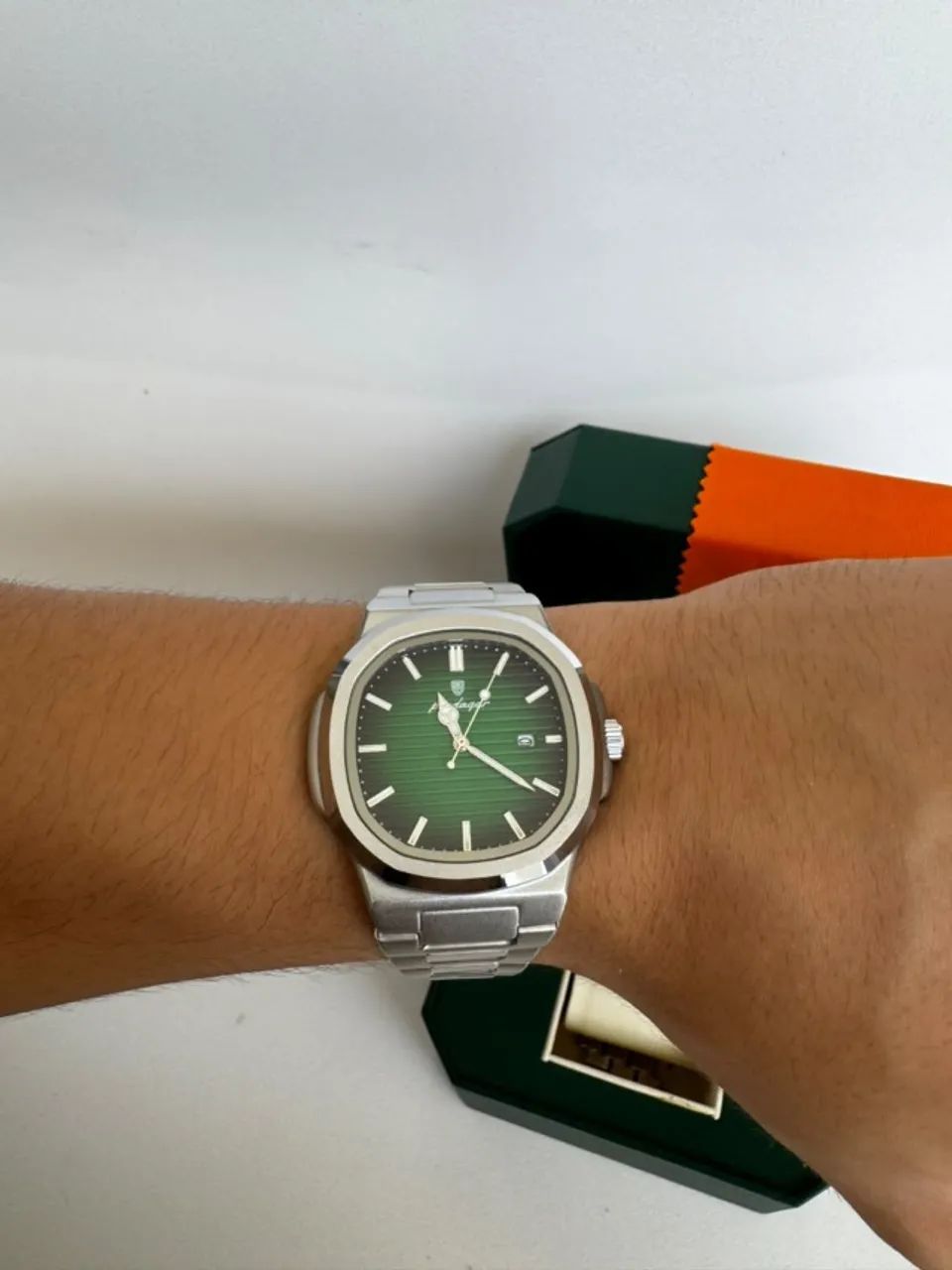 Relógio Poedagar Deluxe Verde - Pronta Entrega
