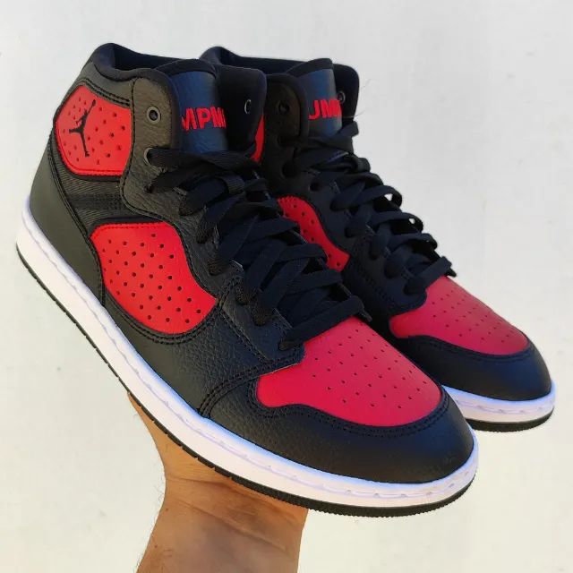 Tênis Nike Jordan Access Jumpman Preto e Vermelho Masculino Novo