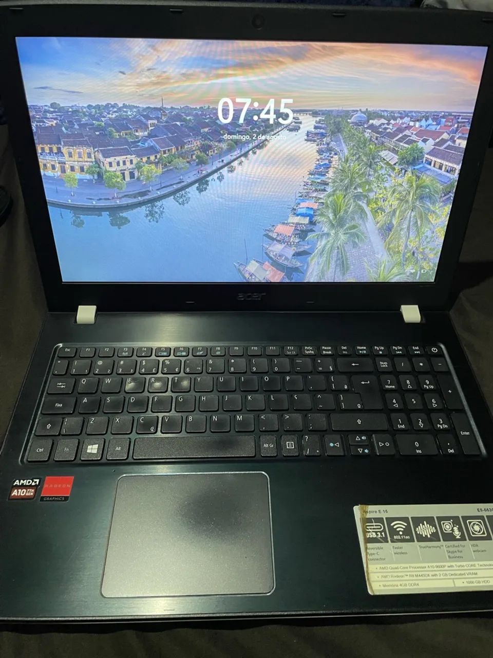 Notebook Acer E15 AMD 8Gb de RAM HD SSD Windows 11