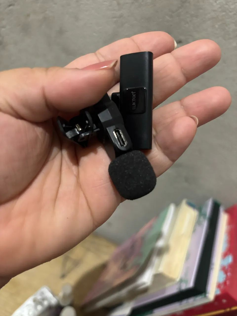 Microfone sem fio lapela