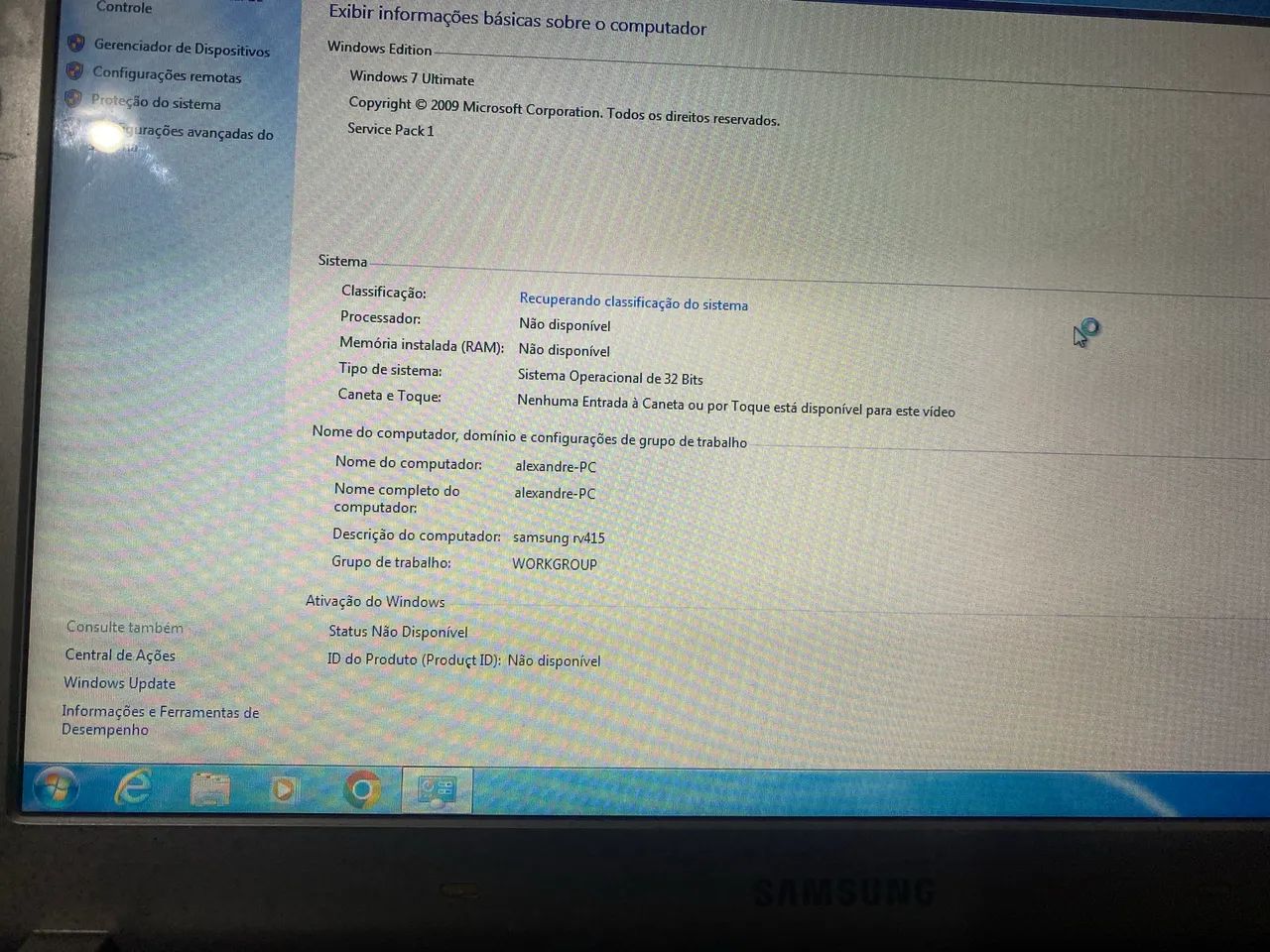 Notebook Samsung  - Foto 2