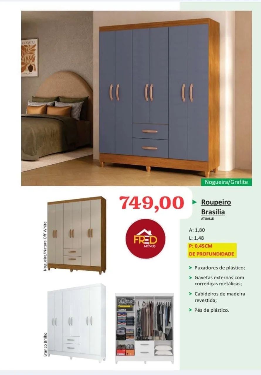 Guarda roupa oferta 