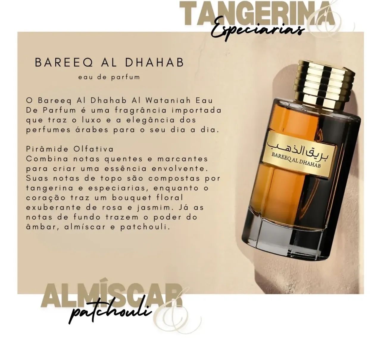  Perfume Árabe Al Wataniah Bareeq Al Dhahab 100ml Eau De Parf - Foto 2