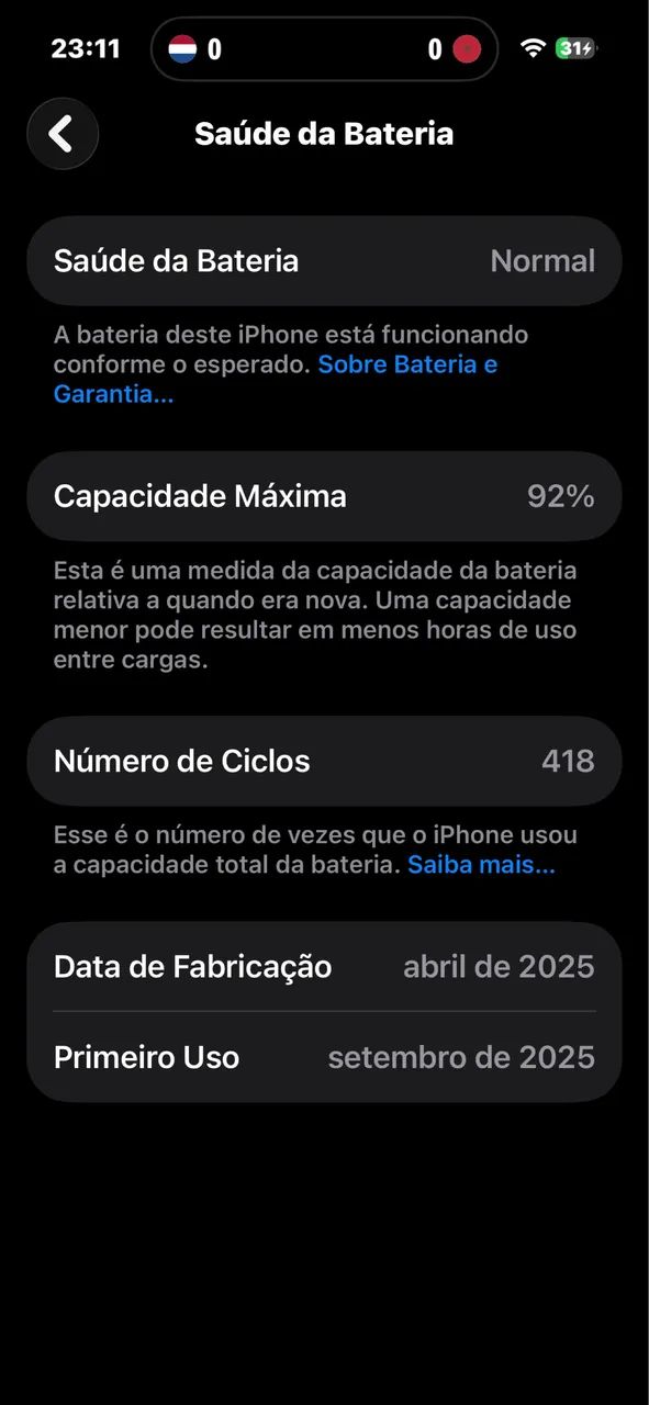 Iphone 15 128gb - Preto 5g - Funciona Normalmente - Foto 5
