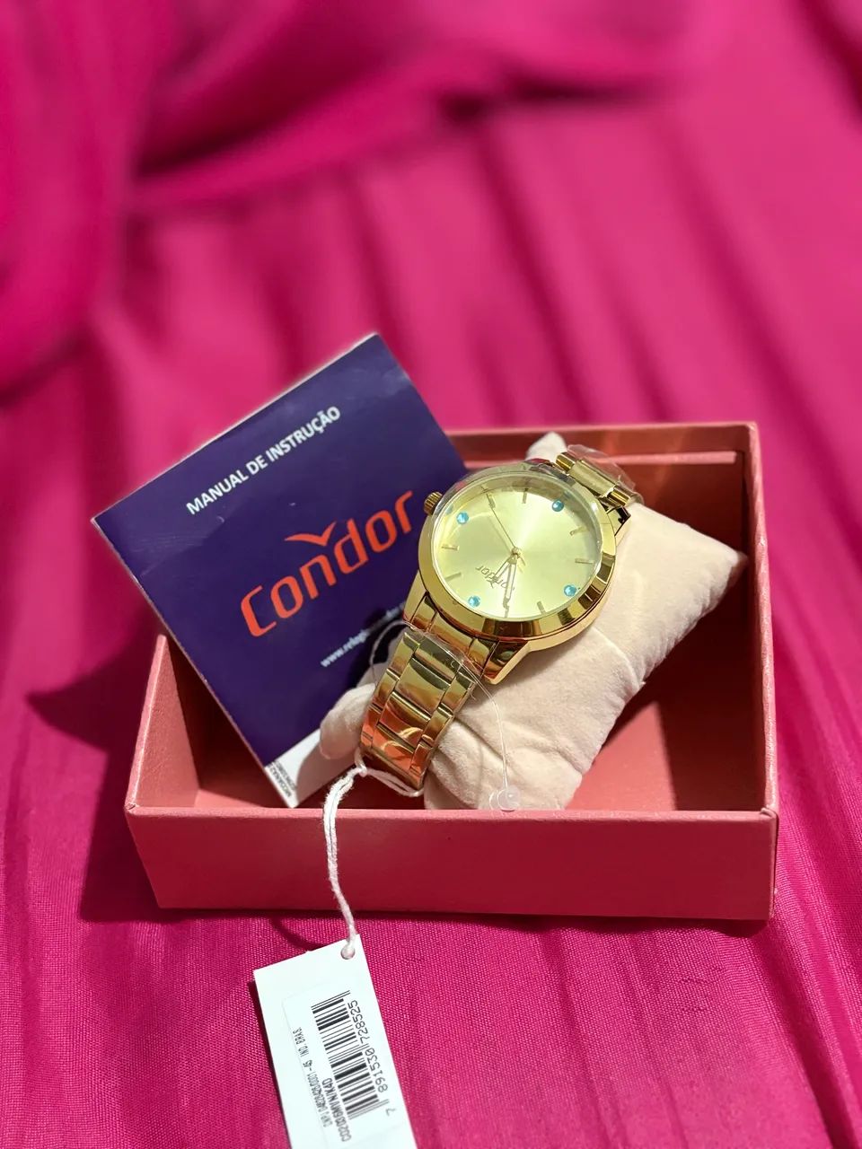 Relogio feminino dourado Condor - Foto 3