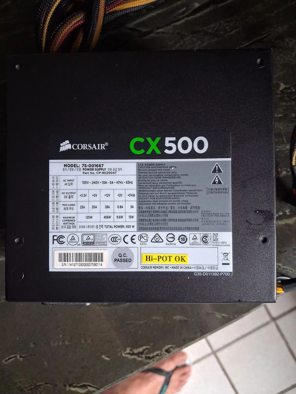 Fonte Corsair CX 500