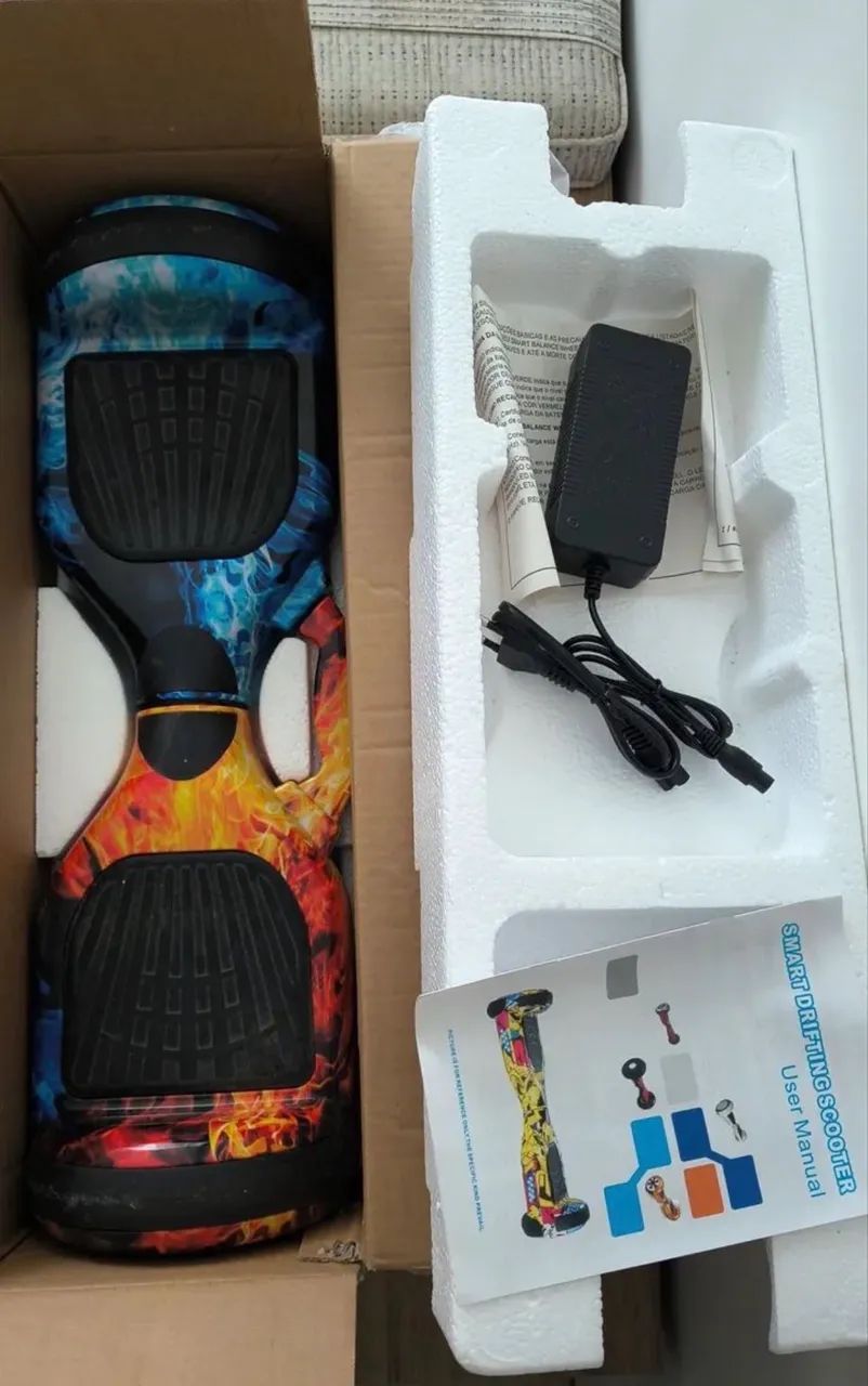 Hoverboard Skate elétrico Gelo e Fogo. NOVO NA CAIXA!
