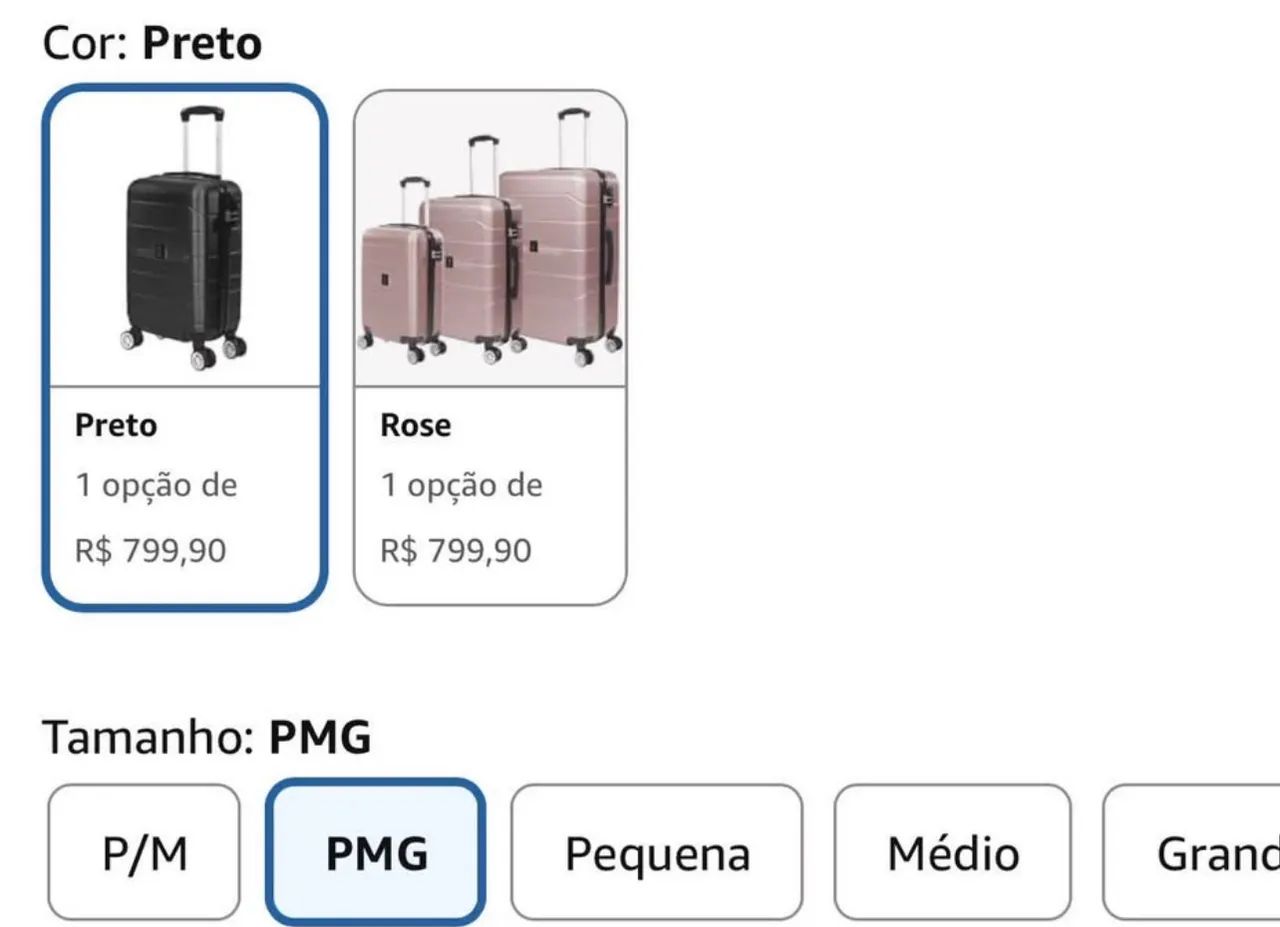 Kit mala de viagem P/M/G - Foto 2