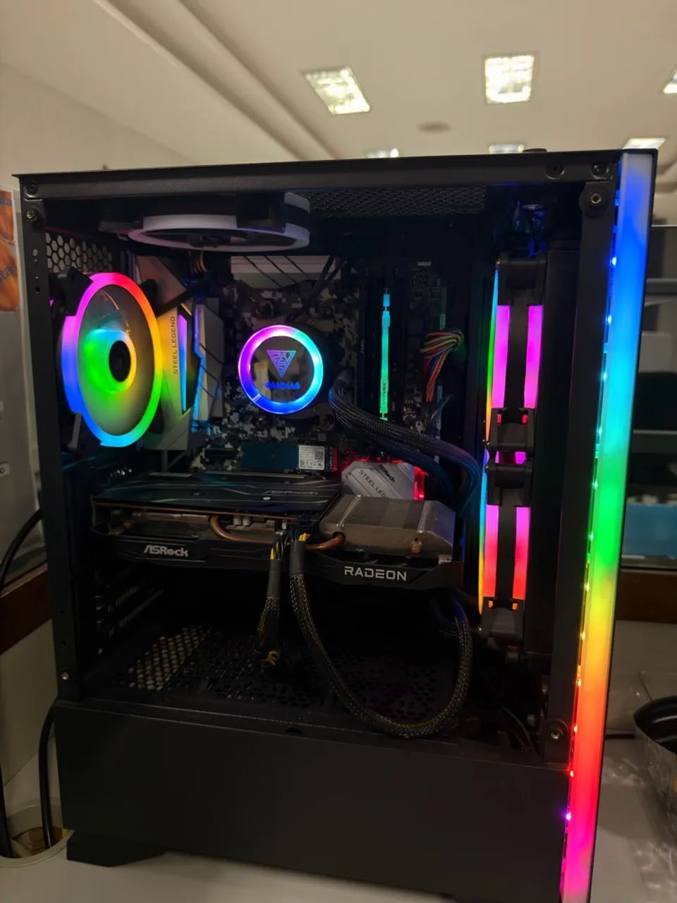 PC | Ryzen 5 3600 RX 6600 ASRock 16gb RAM  - Foto 3