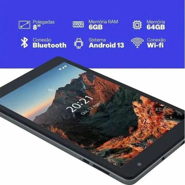 Tablet M8 Multi 64GB 6GB RAM Tela 8 Pol Android Wi-fi Octa Core + Capa Protetora - Foto 3