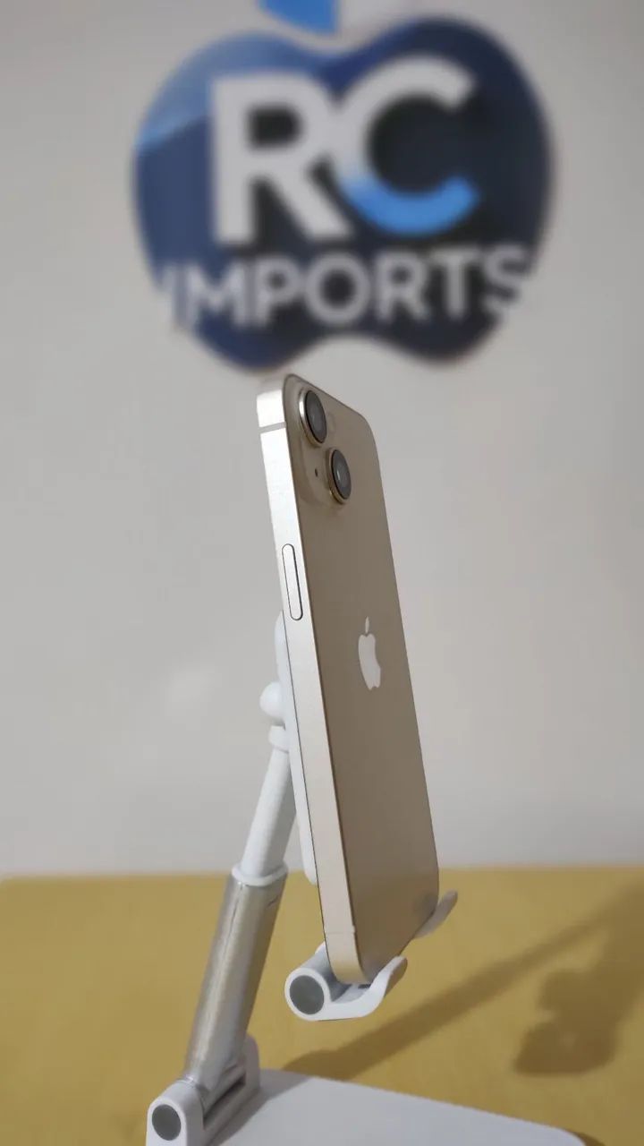 iPhone 14 128GB com 79% da bateria - Branco + Capinha, Película e Cabo - Foto 3