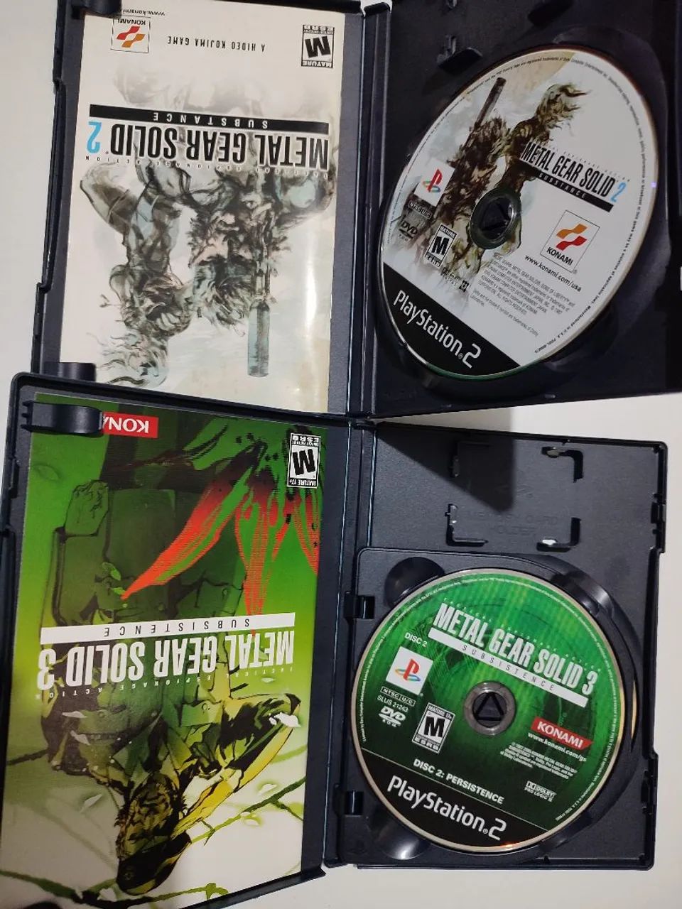 Jogos Playstation 2 Metal Gear Solid 2 Substance 3 Subsistence Edições Especiais - Foto 3