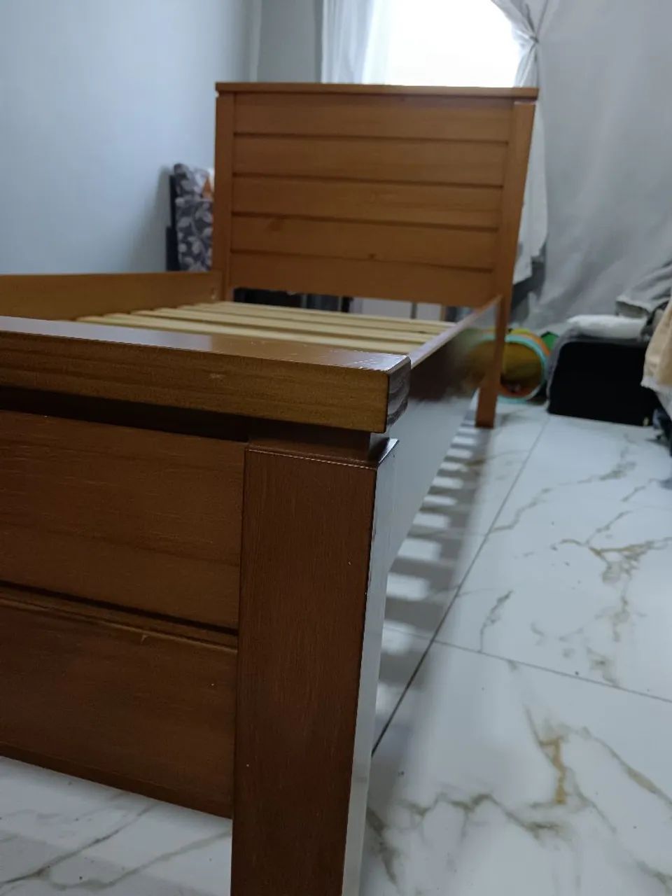 Cama de Solteiro de Madeira Maciça  - Foto 4