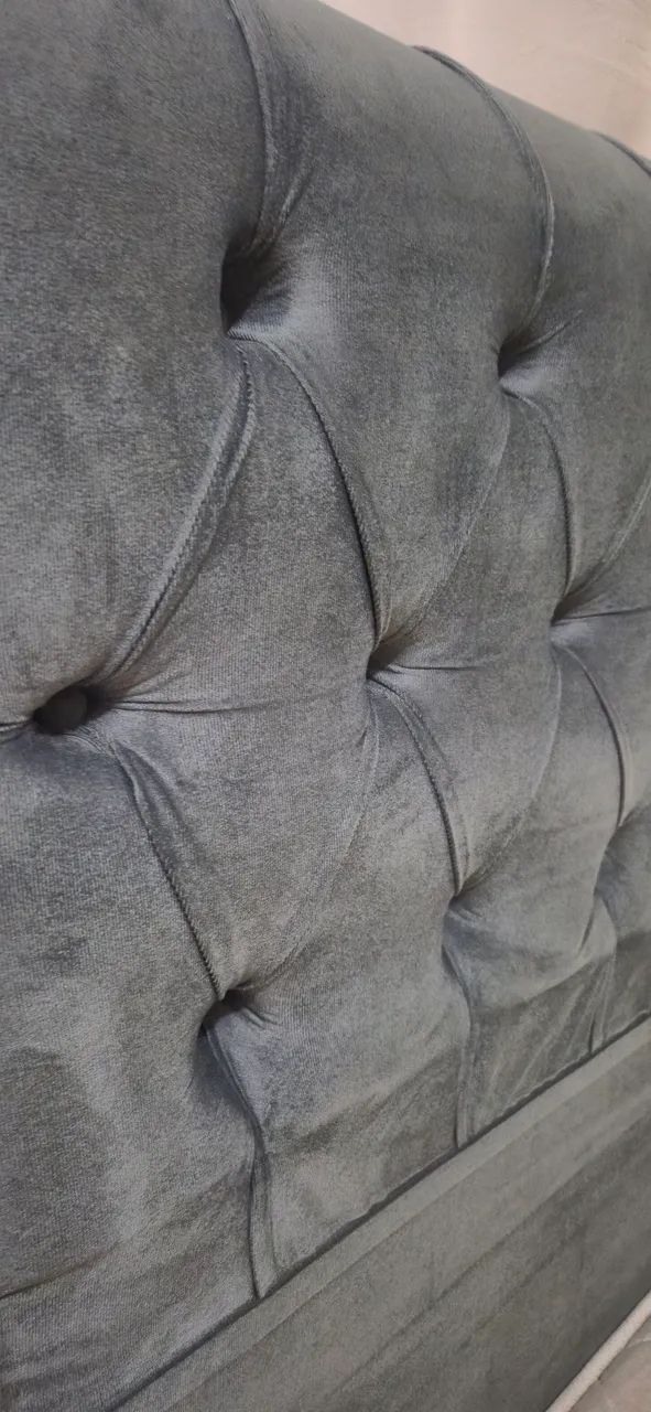 URGENTE! CAMA BOX + CABECEIRA ESTOFADA - Foto 3
