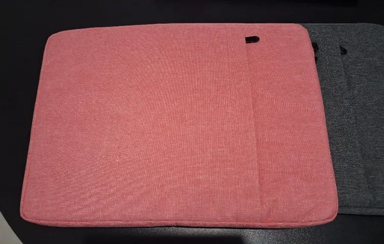 Capa de Notebook com Zíper e Bolso, Resistente, para Notebook de até 16" (Cor Rosa Mescla)