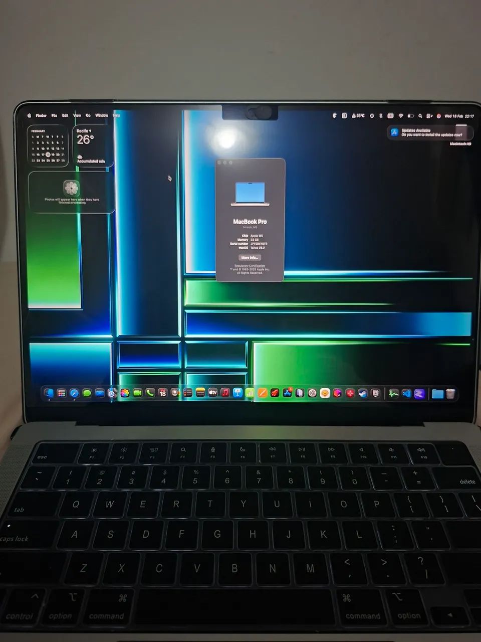 Macbook Pro m5 24GB Ram e 1TB ssd.