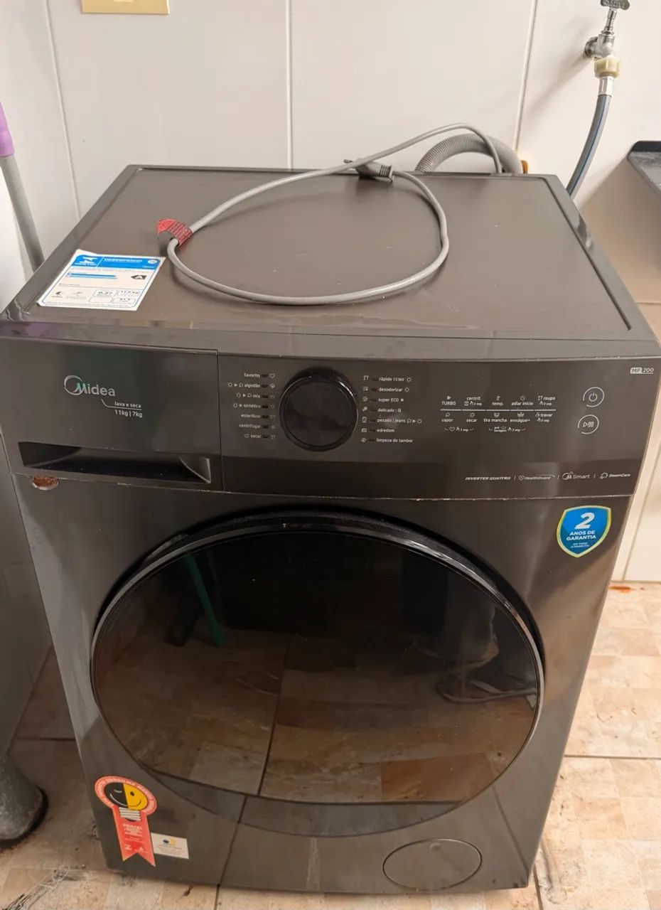 Lava E Seca 11kg Titanium Slim Midea