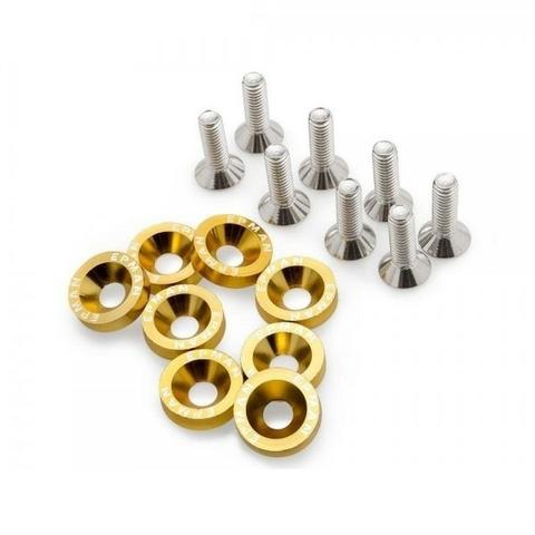 Kit De Arruela Billet Universal Com Parafuso M6 Epman - Nao enferruja - Foto 6