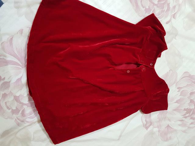 Vestido de veludo - 24 a 36 meses - Foto 2