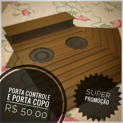 Porta controle e porta copo de Sofa