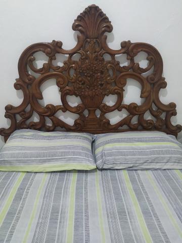 Cama de casal + colchão + 2 criado-mudo - Foto 3