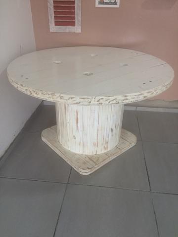 Mesa Madeira pinus rolo