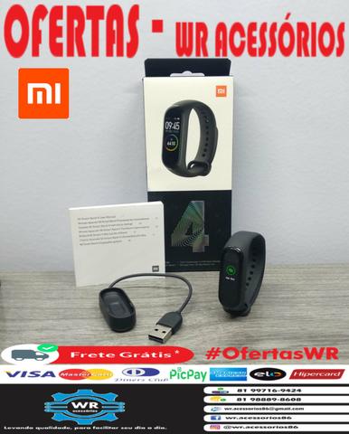 Entrega grátis - MI BAND 4 versão global+ película + 1 pulseira extra - Foto 3