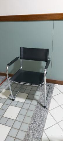 Cadeira decorativa em metal para recepção - Foto 4