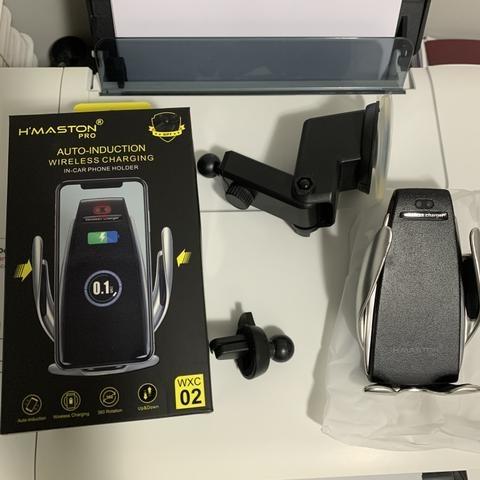 Suporte celular c/ carregador wireless novo lacrado - Aceito Cartão!! - Foto 3