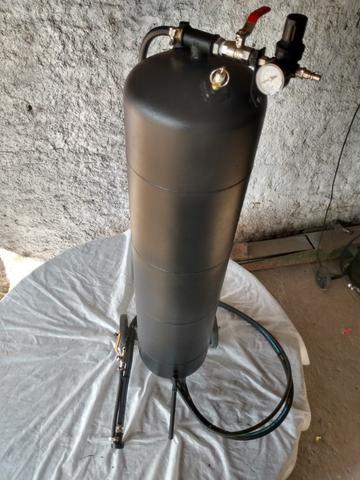 Máquina De Jato Areia Espigão Inox - Seco E Úmido 130 Kg - Foto 3