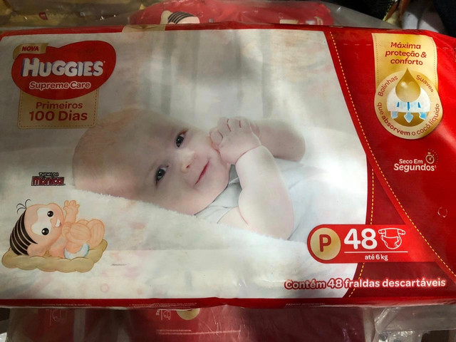 Fralda Turma da Mônica Huggies P c/ 48 unidades *Tenho 20 pacotes 27,00 cada pacote